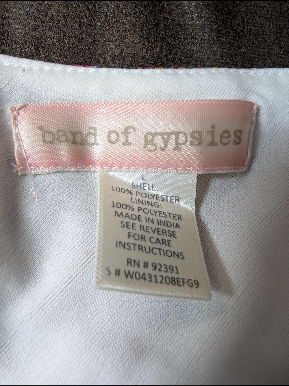 BAND OF GYPSIES Multicolor bohemian sundress Ruffles HiLow hem spaghetti straps - Picture 8 of 10